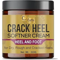 Cutto Crack Heel Softener Cream | Foot cream for rough, dry & cracked heel | with Extra virgin coconut oil, Castor oil, Ginger lily oil, Neem oil, Shea butter & Bee’s wax | 222g-picture-45