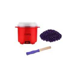 CUVLY Heat-Resistant Coated Wax Heater With 10 Wooden Sticks & Wax Beans - 100 g-picture-18