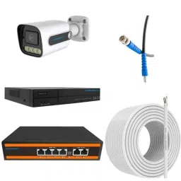 Cybernautt 3MP Full HD Indoor &a; Outdoor Network IP Combo Kit with 10Ch NVR, 2Bullet Full HD Camera, 4Ch POE, 100m Copper LAN Cable &a; Connectors-picture-15