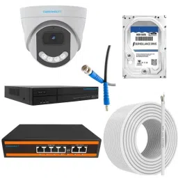 Cybernautt 3MP Full HD Indoor &a; Outdoor Network IP Combo Kit with 10Ch NVR, 2Dome HD Camera, 4Ch POE, 100m Copper LAN Cable, Connector &a; 500GB HDD-picture-24