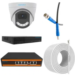 Cybernautt 3MP Full HD Indoor &a; Outdoor Network IP Combo Kit with 10Ch NVR, 4Dome Full HD Camera, 4Ch POE, 100m Copper LAN Cable &a; Connectors-picture-33