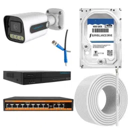 Cybernautt 3MP Full HD Indoor &a; Outdoor Network IP Combo Kit with 10Ch NVR, 8Bullet HD Camera, 8Ch POE, 100m Copper LAN Cable, Connector &a; 1TB HDD-picture-23