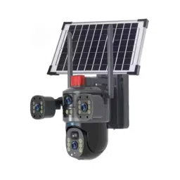 Cybernautt X10U 4MP+4MP+4MP Triple Lens Full HD Battery Powered 4G Solar Sim Camera with Human Detection, Motion Detection, 2 Way Audio, Alarm &a; Support 128GB SD-picture-12