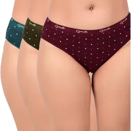 cymrite Pack of 3 Women Hipster Multicolor Panty-picture-19