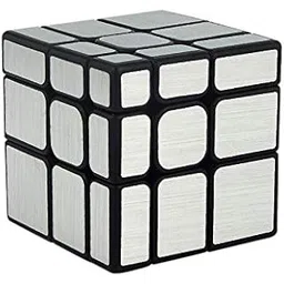 D ETERNAL Moyu Meilong 3X3 Silver Mirror High Speed Magic Puzzle Cube Toy,Multicolor (Mfjs Silver Mirror), Baby-image-7