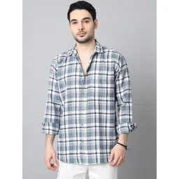 D Finish Men Relaxed Checked Casual Shirt-picture-11