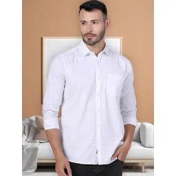 D Finish Smart Fit Spread Collar Pure Cotton Casual Shirt-picture-31