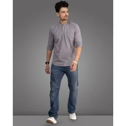 d finish Men Full-Sleeve Regular Kurta image 5