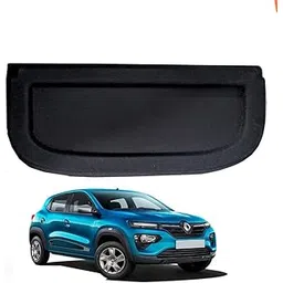 D H Digital Motor Car Parcel Tray/Boot Luggage Tray Compatible with Kwid | Rear Diggi Cover | Perfect Fitting | Heavy-Duty Black Plastic image 1