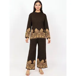 D-LINE Round Neck Sweater With Palazzos Co-Ords-picture-40