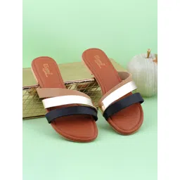 D LORZERI Women Colourblocked One Toe Flats-picture-35
