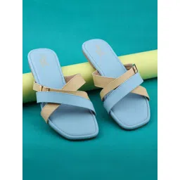 D LORZERI Women Colourblocked One Toe Flats with Bows-picture-37