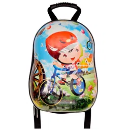 D Paradise Hard Case Cycle Boy Print Backpack - 13 Inches-picture-16