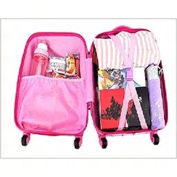 d paradise Small Cabin Suitcase (43 cm) 4 Wheels - Kids 16 inches Hello Kitty Girl's suitcase/ trolley bag & 13 inches bag - Pink image 4