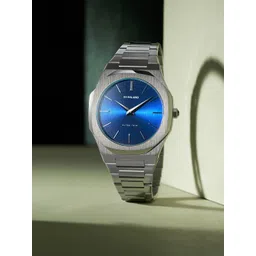 D1 Milano Men Blue Dial & Silver-Toned Stainless Steel Strap Analogue Watch UTBJ09-picture-19