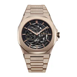 D1 Milano Rose Gold Skeleton Mask Dial Rose Gold Stainless Steel Strap Watch-SKBJ12-picture-36