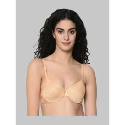 Da Intimo Beige Non Wired Non Padded T-Shirt Bra-picture-35