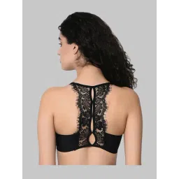 Da Intimo Black Non Wired Padded Bralette Bra-picture-16