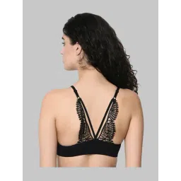 Da Intimo Black Non Wired Padded Bralette Bra-picture-16