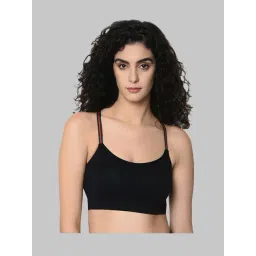 Da Intimo Black Non Wired Padded Bralette Bra image 1