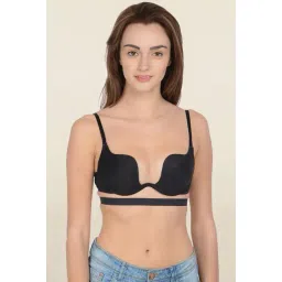 Da Intimo Black Under Wired Padded Plunge Bra-picture-31