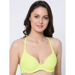 Da Intimo Green Cotton Crossover Bra-picture-44