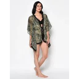 Da Intimo Green Printed Swim Dress image 4