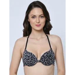 Da Intimo Grey & Black Printed Front Open Bra-picture-28