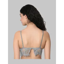 Da Intimo Grey Non Wired Padded Bralette Bra-picture-11