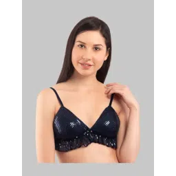 Da Intimo Navy Non Wired Non Padded Bralette Bra-picture-23