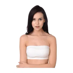 Da Intimo White Padded Non-Wired Tube Bra-picture-31