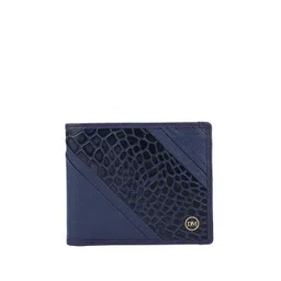 Da Milano Blue Textured Leather Two Fold Wallet Wallets-picture-38