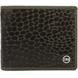 da milano Genuine Leather Green Bifold Men Wallet with Multicard Slot-picture-26