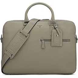 da milano Leather Laptop Bag - Fits Upto 14" Laptop (CB-10012M-B)-picture-43