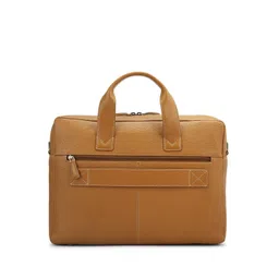 Da Milano Men Textured Leather Laptop Bag image 4