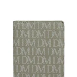 Da Milano Men Typography Printed Leather Card Holder image 5