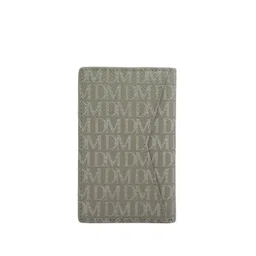 Da Milano Men Typography Printed Leather Card Holder image 3