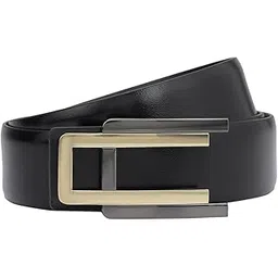 da milano Press Pin Leather Belt for Men - Black-picture-10