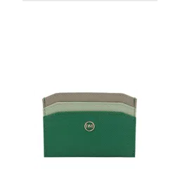 Da Milano Unisex Colourblocked Leather Card Holder-image-41