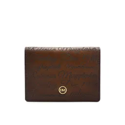 Da Milano Unisex Typography Printed Leather Card Holder-image-19