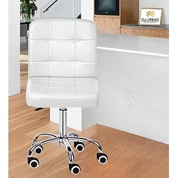Da URBAN® Cadbury Height Adjustable & Revolving Bar Stool/Kitchen Chair with Wheels (White) (1 Pc)-picture-13