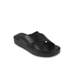 Da Vinchi by Metro Black Cross Strap Sandals image 2