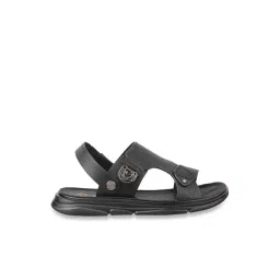 Da Vinchi by Metro Men's Black Back Strap Sandals-picture-33