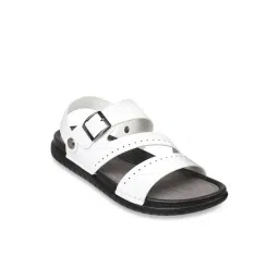 Da Vinchi by Metro Men's White Back Strap Sandals image 2
