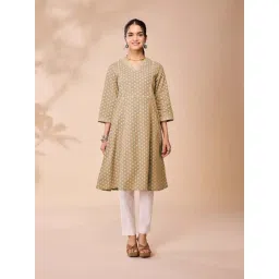 Daali Grey Cotton Regular Fit Printed Kurtas-picture-11