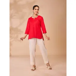 Daali Red Regular Fit Kurtis-picture-39