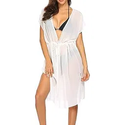 daddy come Swimsuit Coverups for Women Sarong Beach Bikini Wrap Sheer Short Skirt Chiffon Scarf for Swimwear, Uniform-picture-11