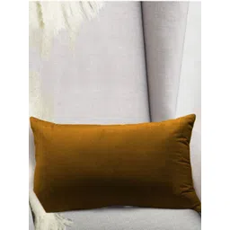 DADDY COOL Brown Fibre Filled Faux Velvet Ultra Soft Sleep Pillow-picture-40