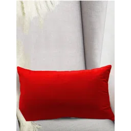 DADDY COOL Red Fibre Filled Faux Velvet Ultra Soft Sleep Pillow-picture-10
