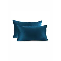 DADDY COOL Sea Green Set of 2 Fibre Filled Faux Velvet Ultra Soft Sleep Pillow-picture-39